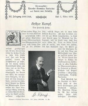 Kunst Malerei Realismus Aachen Berlin der Maler Arthur Kampf Artikel von 1906.