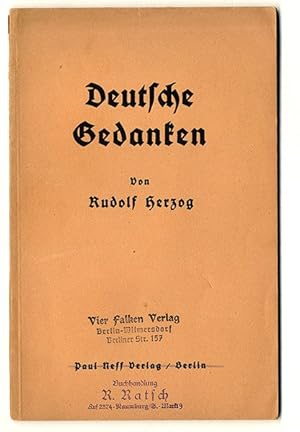 Deutsche Gedanken, Texte über Deutschland.