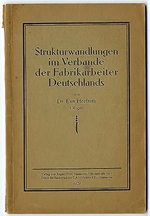Seller image for Strukturwandlungen im Verband der Fabrikarbeiter Deutschlands. for sale by Antiquariat an der Linie 3