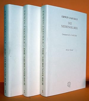 Die Siebensilber, gesammelte Gedichte in 3 Bänden komplett mit Schuber, mit Signatur des Autors.