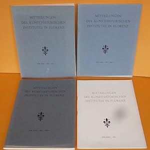 Imagen del vendedor de Mitteilungen des Kunsthistorischen Institutes in Florenz. XVIII. Band, 1974 (Heft 1-3, Verzeichnis cplt.). a la venta por Antiquariat an der Linie 3