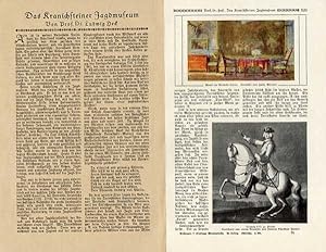 Das Jagdschloss Kranichstein bei Darmstadt Artikel von 1924.