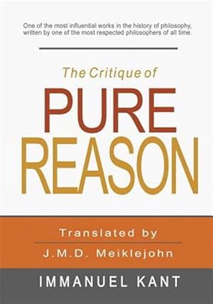 Image du vendeur pour Critique of Pure Reason mis en vente par GreatBookPrices