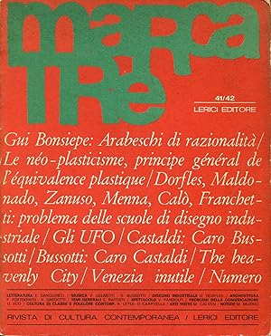 Seller image for Marcatre 41/42. Maggio-Giugno 1968 for sale by Studio Bibliografico Marini