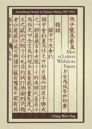 Immagine del venditore per Men of Letters within the Passes : Guanzhong Literati in Chinese History, 907-1911 venduto da GreatBookPrices