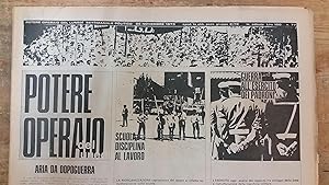 Potere operaio del lunedì Settimanale politico 26 novembre 1973 n. 77 Aria da dopoguerra