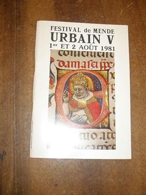 URBAIN V FESTIVAL DE MENDE 1er ET 2 AOUT 1981