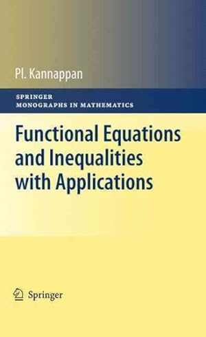 Immagine del venditore per Functional Equations and Inequalities With Applications venduto da GreatBookPrices