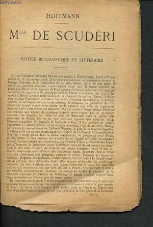 Bild des Verkufers fr Nouvelle bibliothque populaire n75 : Mlle de Scudri avec notice biographique et littraire zum Verkauf von Le-Livre