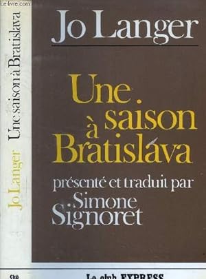 Image du vendeur pour Une saison  Bratislava mis en vente par Le-Livre
