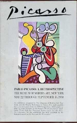 Seller image for Plaquete - Picasso - "Pablo Picasso a Retrospective" - The museum of modern Art - May 22 througth september 6, 1980 for sale by Le-Livre