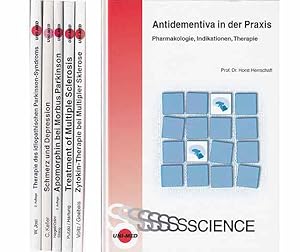 Immagine del venditore per Bchersammlung "Fachliteratur Medizin/Psychiatrie". 6 Titel. 1.) Raymond Voltz und Norbert Goebels: Zytokin-Therapie bei Multipler Sklerose, 1. Auflage/2004 2.) Horst Herrschaft: Antidementiva in der Praxis. Pharmakologie, Indikatoren, Therapie, 1. Auflage/2001 3.) Christof Keller: Schmerz und Depression, 1. Auflage/2004 4.) Peter Hagell; Per Odin; Mona Shing: Apomorphin bei Morbus Parkinson, 2. Auflage/2008 5.) Norman Putzki und Hans-Peter Hartung: Treatment of Multiple Sclerosis, 1. Auflage/2009 6.) Wolfgang Jost: Therapie des idiopathischen Parkinson-Syndroms, 2. Auflage/2003 venduto da Agrotinas VersandHandel