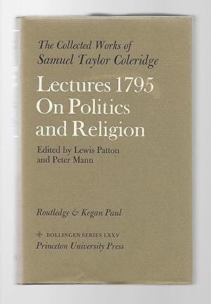 Immagine del venditore per Lectures 1795 On Politics and Religion The Collected Works of Samuel Taylor Coleridge venduto da Gyre & Gimble