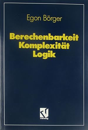 Seller image for Berechenbarkeit, Komplexitt, Logik, for sale by Versandantiquariat Hbald