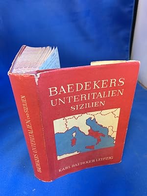 Unteritalien Sizilien Sardinien Malta Tripolis Korfu. Handbuch für Reisende von Karl Baedeker mit...