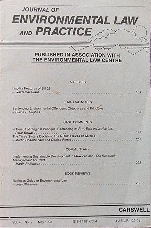 Journal of Environmental Law and Practice Vol.4, No. 2, May 1993