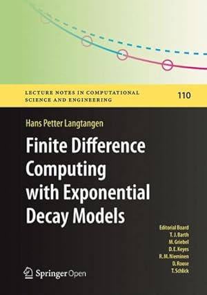Bild des Verkufers fr Finite Difference Computing With Exponential Decay Models zum Verkauf von GreatBookPrices
