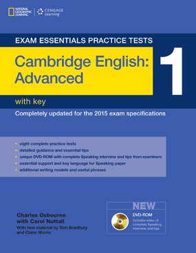 Imagen del vendedor de Cambridge English Advanced Practice Tests 1 + Answer Key a la venta por GreatBookPrices