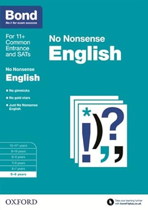 Imagen del vendedor de Bond: English: No Nonsense : 5-6 Years a la venta por GreatBookPrices