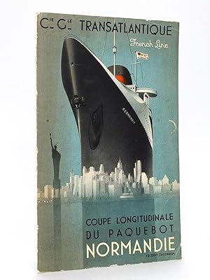 Compagnie Générale Transtlantique. French Line. Normandie [ Coupe longitudinale du Paquebot Norma...