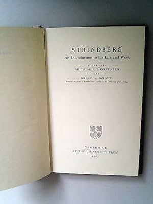 Seller image for Strindberg. An Introduction to his Life and Work. for sale by Antiquariat Bookfarm