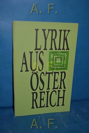 Immagine del venditore per Lyrik aus sterreich 1976-1995, 65 Bnde. venduto da Antiquarische Fundgrube e.U.