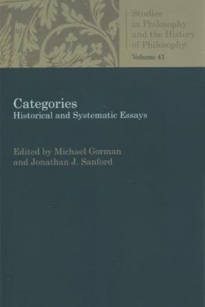 Image du vendeur pour Categories : Historical and Systematic Essays mis en vente par GreatBookPrices