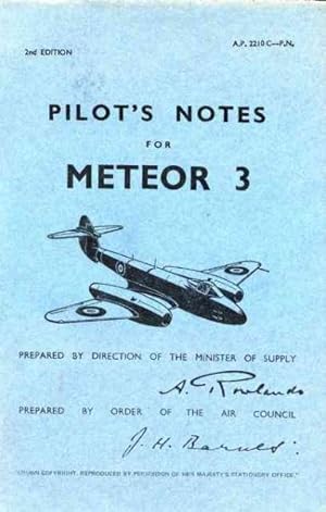 Immagine del venditore per Gloster Meteor III -pilot's Notes venduto da GreatBookPrices