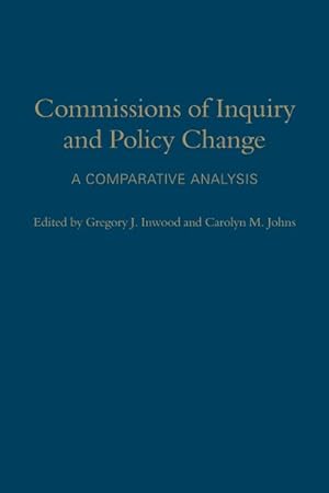 Bild des Verkufers fr Commissions of Inquiry and Policy Change : A Comparative Analysis zum Verkauf von GreatBookPrices