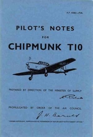 Seller image for De Havilland Chipmunk T10 -pilot's Notes for sale by GreatBookPrices