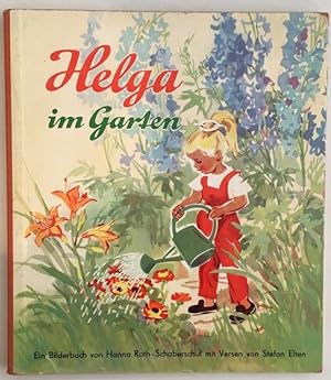 Helga im Garten.