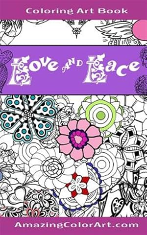 Seller image for Love and Lace Coloring Art Book - Pocket Size : By Amazing Color Art for sale by GreatBookPrices