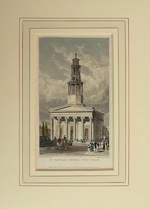 Image du vendeur pour St. Pancrass Church, (sic) West Front. mis en vente par theoldmapman
