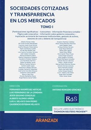 Imagen del vendedor de Sociedades Cotizadas y Transparencia en los Mercados Tomo I y II a la venta por Vuestros Libros