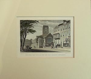 Imagen del vendedor de Chelsea Old Church and Sir Han Sloane s Monument. a la venta por theoldmapman