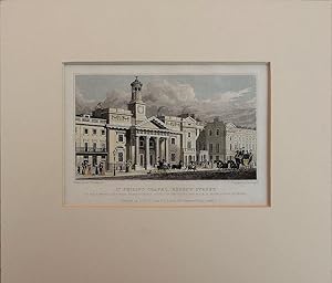 Image du vendeur pour West End. Regent Street. St. Philip's Chapel. mis en vente par theoldmapman