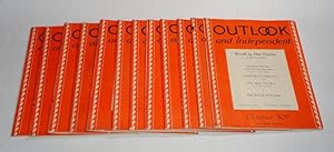 Seller image for Outlook and Independent, a 12 issue run, October 1929 to January 1930 for sale by Pacific Rim Used Books  LLC