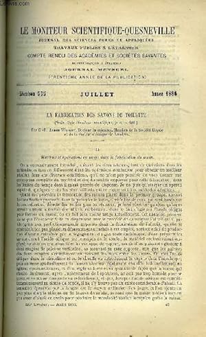 Bild des Verkufers fr Le moniteur scientifique : journal des sciences pures et appliques n 535 - La fabrication des savons de toilettes par C.R. Alder Wright, Sur la fabrication du cuir en Russie, Analyse des matires fertilisantes dites engrais commerciaux, Mmoire zum Verkauf von Le-Livre