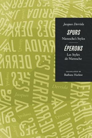 Imagen del vendedor de Spurs : Nietzsche's Styles / Eperons: Les Styles De Nietzsche a la venta por GreatBookPrices