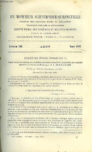 Bild des Verkufers fr Le moniteur scientifique : journal des sciences pures et appliques n 548 - Analyse des engrais commerciaux, d'aprs les procs verbaux de la troisime assemble annuelle de l'Association des chimistes agriculteurs officiels de Washington par Clifford zum Verkauf von Le-Livre