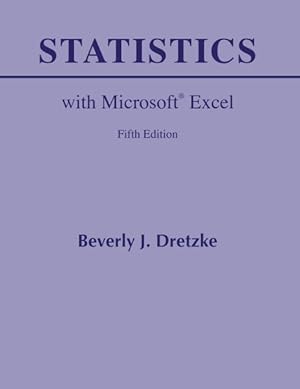 Seller image for Statistics with Microsoft Excel for sale by GreatBookPrices