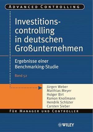 Immagine del venditore per Investitionscontrolling in Deutschen Grossunternehmen : Ergebnisse Einer Benchmarking-studie -Language: german venduto da GreatBookPrices