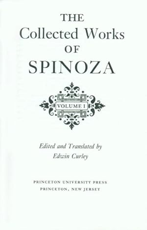 Immagine del venditore per Collected Works of Spinoza venduto da GreatBookPrices