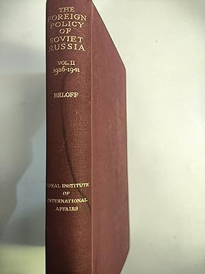 Imagen del vendedor de THE FOREIGN POLICY OF SOVIET RUSSIA 1929-1941 (Volume One: 1929-1936) a la venta por Early Republic Books