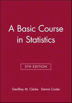Immagine del venditore per Basic Course in Statistics venduto da GreatBookPrices