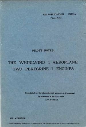 Bild des Verkufers fr Westland Whirlwind I -pilot's Notes zum Verkauf von GreatBookPrices