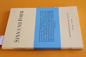 Sinn und Form. Beiträge zur Literatur. 52. Jahr/ 2000/ 4. Heft