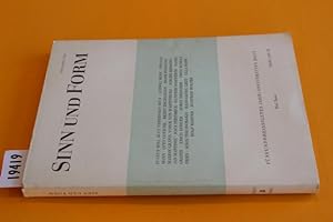 Sinn und Form. Beiträge zur Literatur. 35. Jahr/ 1983/ 3. Heft
