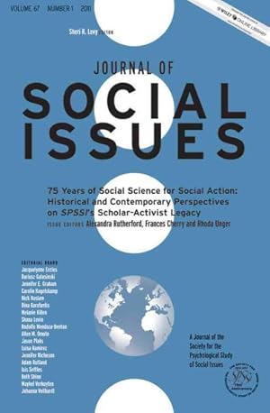 Seller image for 75 Years of Social Science for Social Action : Historical and Contemporary Perspectives on SPSSI's Scholar-Activist Legacy for sale by GreatBookPrices