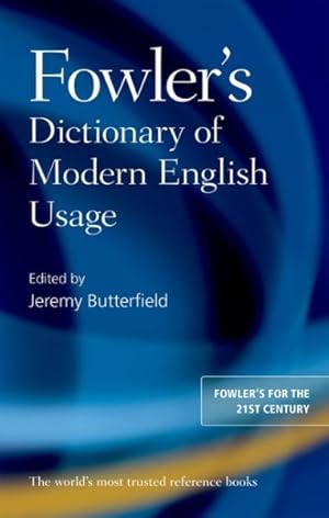 Immagine del venditore per Fowler's Dictionary of Modern English Usage venduto da GreatBookPrices